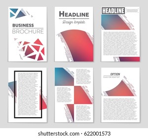 Abstract vector layout background set. For art template design, list, page, mockup brochure theme style, banner, idea, cover, booklet, print, flyer, book, blank, card, ad, sign, sheet,, a4