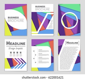 Abstract vector layout background set. For art template design, list, front page, mockup brochure theme style, banner, idea, cover, booklet, print, flyer, book, blank, card, ad, sign, sheet,, a4