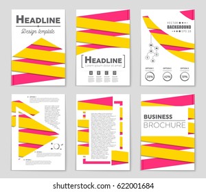Abstract vector layout background set. For art template design, list, page, mockup brochure theme style, banner, idea, cover, booklet, print, flyer, book, blank, card, ad, sign, sheet,, a4