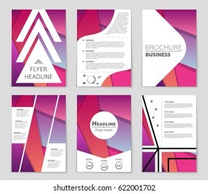Abstract vector layout background set. For art template design, list, front page, mockup brochure theme style, banner, idea, cover, booklet, print, flyer, book, blank, card, ad, sign, sheet,, a4