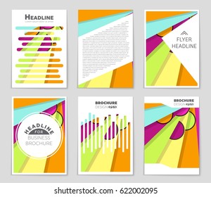 Abstract vector layout background set. For art template design, list, front page, mockup brochure theme style, banner, idea, cover, booklet, print, flyer, book, blank, card, ad, sign, sheet,, a4