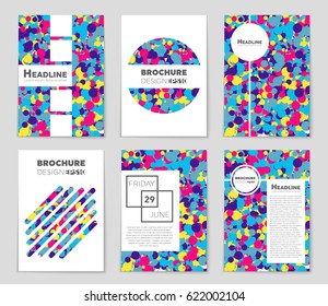 Abstract vector layout background set. For art template design, list, page, mockup brochure theme style, banner, idea, cover, booklet, print, flyer, book, blank, card, ad, sign, sheet,, a4