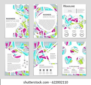 Abstract vector layout background set. For art template design, list, page, mockup brochure theme style, banner, idea, cover, booklet, print, flyer, book, blank, card, ad, sign, sheet,, a4