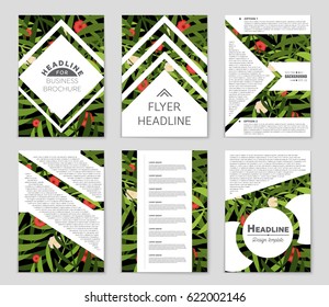 Abstract vector layout background set. For art template design, list, front page, mockup brochure theme style, banner, idea, cover, booklet, print, flyer, book, blank, card, ad, sign, sheet,, a4