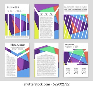 Abstract vector layout background set. For art template design, list, front page, mockup brochure theme style, banner, idea, cover, booklet, print, flyer, book, blank, card, ad, sign, sheet,, a4