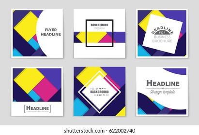 Abstract vector layout background set. For art template design, list, front page, mockup brochure theme style, banner, idea, cover, booklet, print, flyer, book, blank, card, ad, sign, sheet,
