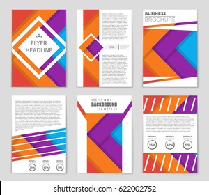 Abstract vector layout background set. For art template design, list, front page, mockup brochure theme style, banner, idea, cover, booklet, print, flyer, book, blank, card, ad, sign, sheet,, a4