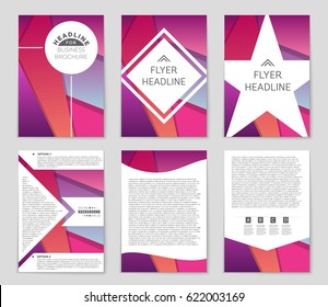 Abstract vector layout background set. For art template design, list, front page, mockup brochure theme style, banner, idea, cover, booklet, print, flyer, book, blank, card, ad, sign, sheet,, a4