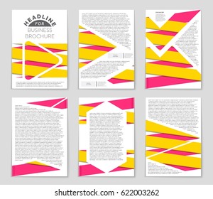 Abstract vector layout background set. For art template design, list, page, mockup brochure theme style, banner, idea, cover, booklet, print, flyer, book, blank, card, ad, sign, sheet,, a4