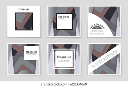 Abstract vector layout background set. For art template design, list, front page, mockup brochure theme style, banner, idea, cover, booklet, print, flyer, book, blank, card, ad, sign, sheet,, a4