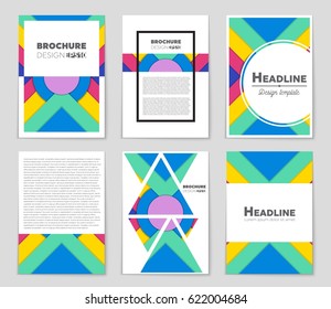 Abstract vector layout background set. For art template design, list, front page, mockup brochure theme style, banner, idea, cover, booklet, print, flyer, book, blank, card, ad, sign, sheet,, a4