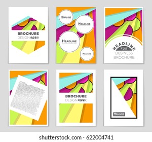 Abstract vector layout background set. For art template design, list, front page, mockup brochure theme style, banner, idea, cover, booklet, print, flyer, book, blank, card, ad, sign, sheet,, a4