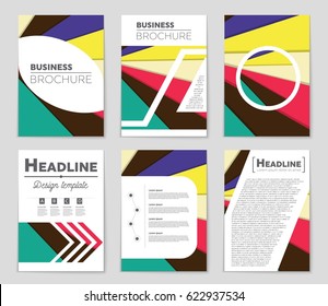 Abstract vector layout background set. For art template design, list, front page, mockup brochure theme style, banner, idea, cover, booklet, print, flyer, book, blank, card, ad, sign, sheet,, a4