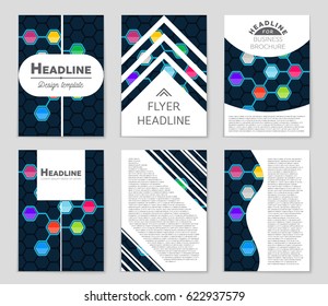 Abstract vector layout background set. For art template design, list, page, mockup brochure theme style, banner, idea, cover, booklet, print, flyer, book, blank, card, ad, sign, sheet,, a4.