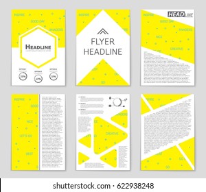 Abstract vector layout background set. For art template design, list, front page, mockup brochure theme style, banner, idea, cover, booklet, print, flyer, book, blank, card, ad, sign, sheet,, a4