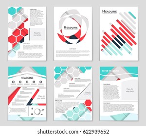 Abstract vector layout background set. For art template design, list, front page, mockup brochure theme style, banner, idea, cover, booklet, print, flyer, book, blank, card, ad, sign, sheet,, a4