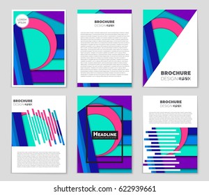 Abstract vector layout background set. For art template design, list, front page, mockup brochure theme style, banner, idea, cover, booklet, print, flyer, book, blank, card, ad, sign, sheet,, a4