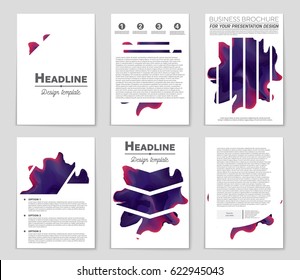 Abstract vector layout background set. For art template design, list, front page, mockup brochure theme style, banner, idea, cover, booklet, print, flyer, book, blank, card, ad, sign, sheet,, a4.