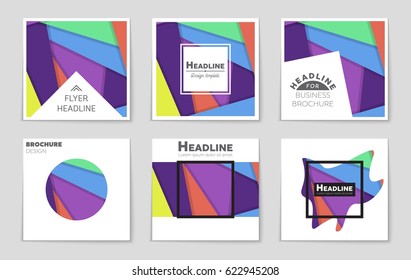Abstract vector layout background set. For art template design, list, front page, mockup brochure theme style, banner, idea, cover, booklet, print, flyer, book, blank, card, ad, sign, sheet,, a4