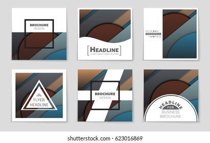 Abstract vector layout background set. For art template design, list, front page, mockup brochure theme style, banner, idea, cover, booklet, print, flyer, book, blank, card, ad, sign, sheet,, a4