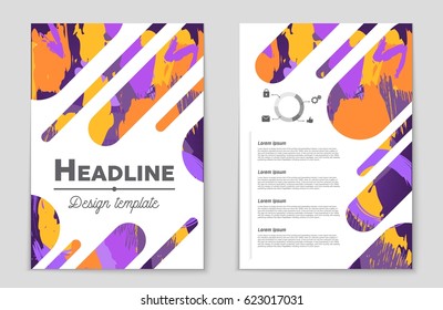 Abstract vector layout background set. For art template design, list, front page, mockup brochure theme style, banner, idea, cover, booklet, print, flyer, book, blank, card, ad, sign, sheet,, a4.