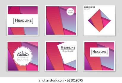 Abstract vector layout background set. For art template design, list, front page, mockup brochure theme style, banner, idea, cover, booklet, print, flyer, book, blank, card, ad, sign, sheet,, a4