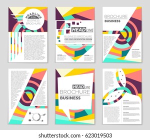 Abstract vector layout background set. For art template design, list, front page, mockup brochure theme style, banner, idea, cover, booklet, print, flyer, book, blank, card, ad, sign, sheet,, a4