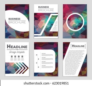 Abstract vector layout background set. For art template design, list, page, mockup brochure theme style, banner, idea, cover, booklet, print, flyer, book, blank, card, ad, sign, sheet,, a4.
