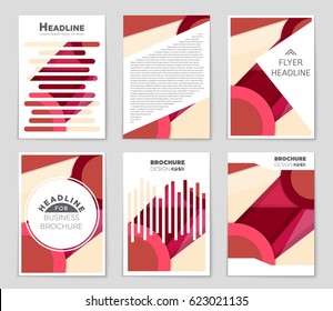 Abstract vector layout background set. For art template design, list, front page, mockup brochure theme style, banner, idea, cover, booklet, print, flyer, book, blank, card, ad, sign, sheet,, a4