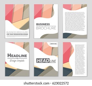 Abstract vector layout background set. For art template design, list, front page, mockup brochure theme style, banner, idea, cover, booklet, print, flyer, book, blank, card, ad, sign, sheet,, a4