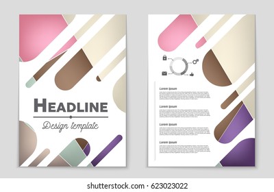 Abstract vector layout background set. For art template design, list, front page, mockup brochure theme style, banner, idea, cover, booklet, print, flyer, book, blank, card, ad, sign, sheet,, a4