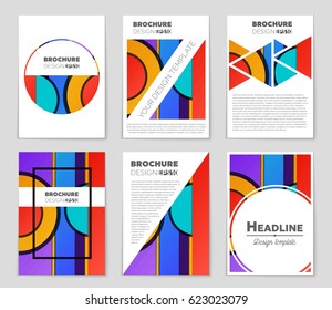 Abstract vector layout background set. For art template design, list, front page, mockup brochure theme style, banner, idea, cover, booklet, print, flyer, book, blank, card, ad, sign, sheet,, a4
