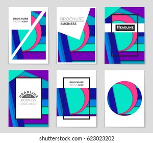 Abstract vector layout background set. For art template design, list, front page, mockup brochure theme style, banner, idea, cover, booklet, print, flyer, book, blank, card, ad, sign, sheet,, a4