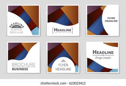 Abstract vector layout background set. For art template design, list, front page, mockup brochure theme style, banner, idea, cover, booklet, print, flyer, book, blank, card, ad, sign, sheet,, a4