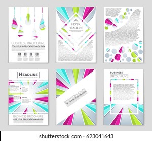 Abstract vector layout background set. For art template design, list, page, mockup brochure theme style, banner, idea, cover, booklet, print, flyer, book, blank, card, ad, sign, sheet,, a4