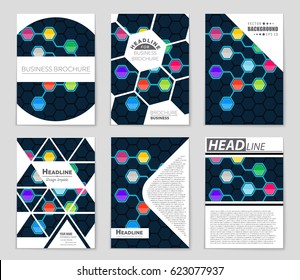 Abstract vector layout background set. For art template design, list, page, mockup brochure theme style, banner, idea, cover, booklet, print, flyer, book, blank, card, ad, sign, sheet,, a4.