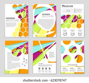 Abstract vector layout background set. For art template design, list, front page, mockup brochure theme style, banner, idea, cover, booklet, print, flyer, book, blank, card, ad, sign, sheet,, a4