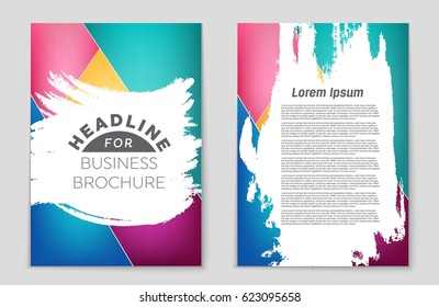 Abstract vector layout background set. For art template design, list, front page, mockup brochure theme style, banner, idea, cover, booklet, print, flyer, book, blank, card, ad, sign, sheet,, a4