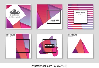 Abstract vector layout background set. For art template design, list, front page, mockup brochure theme style, banner, idea, cover, booklet, print, flyer, book, blank, card, ad, sign, sheet,, a4