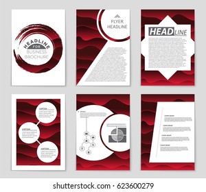 Abstract vector layout background set. For art template design, list, page, mockup brochure theme style, banner, idea, cover, booklet, print, flyer, book, blank, card, ad, sign, sheet,, a4.