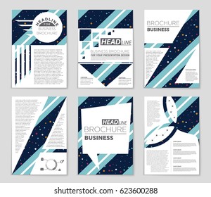 Abstract vector layout background set. For art template design, list, page, mockup brochure theme style, banner, idea, cover, booklet, print, flyer, book, blank, card, ad, sign, sheet,, a4