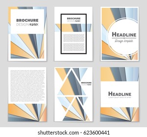 Abstract vector layout background set. For art template design, list, front page, mockup brochure theme style, banner, idea, cover, booklet, print, flyer, book, blank, card, ad, sign, sheet,, a4