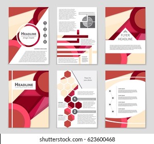 Abstract vector layout background set. For art template design, list, front page, mockup brochure theme style, banner, idea, cover, booklet, print, flyer, book, blank, card, ad, sign, sheet,, a4