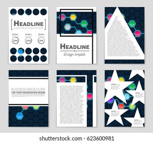 Abstract vector layout background set. For art template design, list, page, mockup brochure theme style, banner, idea, cover, booklet, print, flyer, book, blank, card, ad, sign, sheet,, a4.