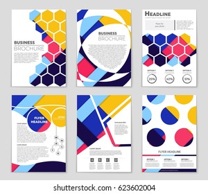 Abstract vector layout background set. For art template design, list, front page, mockup brochure theme style, banner, idea, cover, booklet, print, flyer, book, blank, card, ad, sign, sheet,, a4