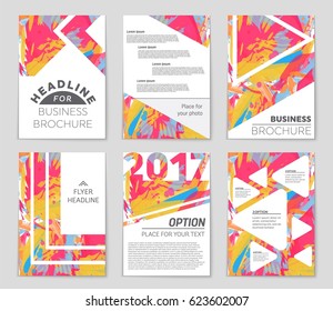 Abstract vector layout background set. For art template design, list, front page, mockup brochure theme style, banner, idea, cover, booklet, print, flyer, book, blank, card, ad, sign, sheet,, a4.