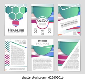 Abstract vector layout background set. For art template design, list, front page, mockup brochure theme style, banner, idea, cover, booklet, print, flyer, book, blank, card, ad, sign, sheet,, a4
