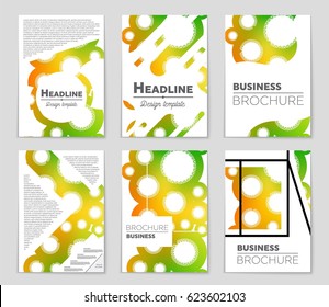Abstract vector layout background set. For art template design, list, page, mockup brochure theme style, banner, idea, cover, booklet, print, flyer, book, blank, card, ad, sign, sheet,, a4