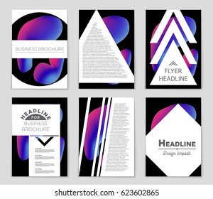 Abstract vector layout background set. For art template design, list, front page, mockup brochure theme style, banner, idea, cover, booklet, print, flyer, book, blank, card, ad, sign, sheet,, a4