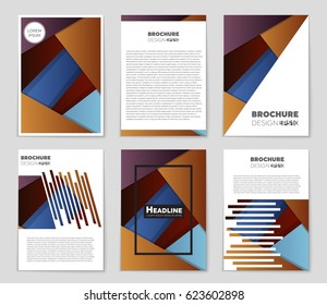 Abstract vector layout background set. For art template design, list, front page, mockup brochure theme style, banner, idea, cover, booklet, print, flyer, book, blank, card, ad, sign, sheet,, a4